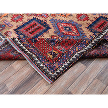 Load image into Gallery viewer, 8&#39;1&quot;x9&#39;7&quot; Beige, Afghan Ersari With Turkish Knot, Caucasian Design Revival, Vegetable Dyes, Hand Knotted, Soft And Vibrant Wool, Densely Woven, Oriental Rug FWR3324
