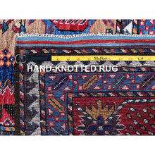 Load image into Gallery viewer, 8&#39;1&quot;x9&#39;7&quot; Beige, Afghan Ersari With Turkish Knot, Caucasian Design Revival, Vegetable Dyes, Hand Knotted, Soft And Vibrant Wool, Densely Woven, Oriental Rug FWR3324