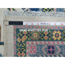 Load image into Gallery viewer, 8&#39;10&quot;x11&#39;6&quot; Ivory With Pink Fusion Kazak Natural Wool Hand Knotted Oriental Rug FWR333228