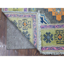 Load image into Gallery viewer, 3&#39;2&quot;x4&#39;9&quot; Colorful Gray Fusion Kazak Organic Wool Hand Knotted Oriental Rug FWR333270