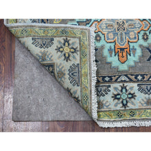 Load image into Gallery viewer, 3&#39;3&quot;x5&#39; Colorful Gray Fusion Kazak Pure Wool Hand Knotted Oriental Rug FWR333330