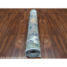 Load image into Gallery viewer, 3&#39;3&quot;x5&#39; Colorful Gray Fusion Kazak Pure Wool Hand Knotted Oriental Rug FWR333330