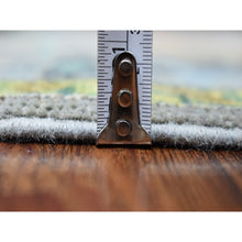 Load image into Gallery viewer, 3&#39;3&quot;x5&#39; Colorful Gray Fusion Kazak Pure Wool Hand Knotted Oriental Rug FWR333330