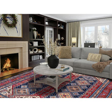 Load image into Gallery viewer, 8&#39;3&quot;x10&#39; Ajax Red, Afghan Ersari with Turkish Knot, Caucasian Design Revival, Vegetable Dyes, Hand Knotted, 100% Wool, Densely Woven, Oriental Rug FWR3336