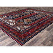 Load image into Gallery viewer, 8&#39;3&quot;x10&#39; Ajax Red, Afghan Ersari with Turkish Knot, Caucasian Design Revival, Vegetable Dyes, Hand Knotted, 100% Wool, Densely Woven, Oriental Rug FWR3336