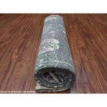 Load image into Gallery viewer, 8&#39;2&quot;x8&#39;2&quot; Round Folk Art Willow And Cypress Tree Design Hand Knotted Borderless Oriental Rug FWR334224