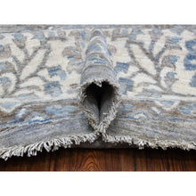 Load image into Gallery viewer, 12&#39;x12&#39; Gray Afghan Peshawar With Ziegler Mahal Design Organic Wool Hand Knotted Round Oriental Rug FWR334260