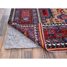 Load image into Gallery viewer, 8&#39;3&quot;x9&#39;9&quot; Beige, Afghan Ersari with Turkish Knot, Caucasian Design Revival, Vegetable Dyes, Hand Knotted, Soft and Velvety Wool, Densely Woven, Oriental Rug FWR3342