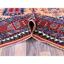 Load image into Gallery viewer, 8&#39;3&quot;x9&#39;9&quot; Beige, Afghan Ersari with Turkish Knot, Caucasian Design Revival, Vegetable Dyes, Hand Knotted, Soft and Velvety Wool, Densely Woven, Oriental Rug FWR3342