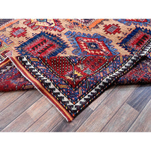 Load image into Gallery viewer, 8&#39;3&quot;x9&#39;9&quot; Beige, Afghan Ersari with Turkish Knot, Caucasian Design Revival, Vegetable Dyes, Hand Knotted, Soft and Velvety Wool, Densely Woven, Oriental Rug FWR3342