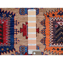 Load image into Gallery viewer, 8&#39;3&quot;x9&#39;9&quot; Beige, Afghan Ersari with Turkish Knot, Caucasian Design Revival, Vegetable Dyes, Hand Knotted, Soft and Velvety Wool, Densely Woven, Oriental Rug FWR3342