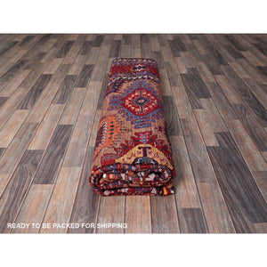 8'3"x9'9" Beige, Afghan Ersari with Turkish Knot, Caucasian Design Revival, Vegetable Dyes, Hand Knotted, Soft and Velvety Wool, Densely Woven, Oriental Rug FWR3342
