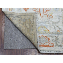 Load image into Gallery viewer, 2&#39;8&quot;x15&#39;8&quot; Hand Knotted Ivory Angora Oushak With Soft And Supple Wool Oriental Xl Runner Rug FWR335316