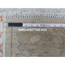 Load image into Gallery viewer, 2&#39;8&quot;x15&#39;8&quot; Hand Knotted Ivory Angora Oushak With Soft And Supple Wool Oriental Xl Runner Rug FWR335316