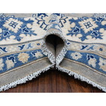 Load image into Gallery viewer, 9&#39;8&quot;x13&#39;9&quot; Gray Vintage Look Kazak All Over Design Natural Wool Hand Knotted Oriental Rug FWR335808