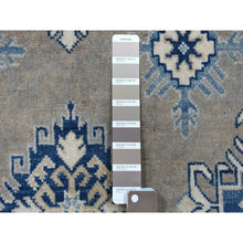 Load image into Gallery viewer, 9&#39;8&quot;x13&#39;9&quot; Gray Vintage Look Kazak All Over Design Natural Wool Hand Knotted Oriental Rug FWR335808