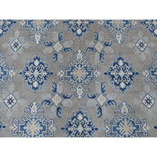 Load image into Gallery viewer, 9&#39;8&quot;x13&#39;9&quot; Gray Vintage Look Kazak All Over Design Natural Wool Hand Knotted Oriental Rug FWR335808