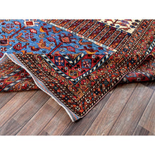 Load image into Gallery viewer, 8&#39;6&quot;x10&#39;8&quot; Alabaster White, Hand Knotted, Afghan Ersari with Turkish Knot, Caucasian Design Revival, Ancient Bird Figurines, Vegetable Dyes, 100% Wool, Oriental Rug FWR3354