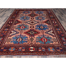 Load image into Gallery viewer, 8&#39;3&quot;x10&#39;6&quot; Peach Color, Afghan Ersari With Turkish Knot, Caucasian Design Revival, Vegetable Dyes, Hand Knotted, Soft Wool, Densely Woven, Oriental Rug FWR3360