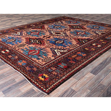 Load image into Gallery viewer, 8&#39;3&quot;x10&#39;6&quot; Peach Color, Afghan Ersari with Turkish Knot, Caucasian Design Revival, Vegetable Dyes, Hand Knotted, Soft Wool, Densely Woven, Oriental Rug FWR3360