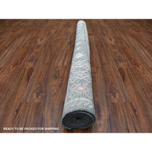 Load image into Gallery viewer, 6&#39;1&quot;x9&#39;2&quot; Charcoal Black With Anatolian Design Organic Wool Hand Knotted Oriental Rug FWR337200