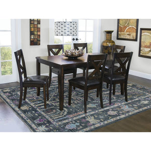 6'4"x8'9" Hand Knotted Charcoal Gray Angora Oushak Willow And Cypress Tree Design Soft Velvety Wool Oriental Rug FWR337644