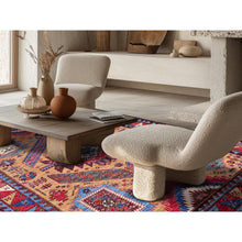 Load image into Gallery viewer, 6&#39;1&quot;x8&#39;4&quot; Ochre Brown, Afghan Ersari With Turkish Knot, Caucasian Design Revival, Densely Woven, Vegetable Dyes, Hand Knotted, 100% Wool, Oriental Rug FWR3372