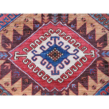 Load image into Gallery viewer, 6&#39;1&quot;x8&#39;4&quot; Ochre Brown, Afghan Ersari With Turkish Knot, Caucasian Design Revival, Densely Woven, Vegetable Dyes, Hand Knotted, 100% Wool, Oriental Rug FWR3372