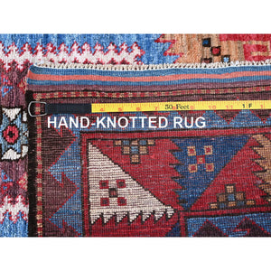 6'1"x8'4" Ochre Brown, Afghan Ersari With Turkish Knot, Caucasian Design Revival, Densely Woven, Vegetable Dyes, Hand Knotted, 100% Wool, Oriental Rug FWR3372