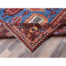 Load image into Gallery viewer, 10&#39;1&quot;x13&#39;4&quot; Bayern Blue, Afghan Ersari With Turkish Knot, Caucasian Design Revival, Vegetable Dyes, Hand Knotted, Soft Wool, Densely Woven, Oriental Rug FWR3378