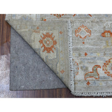 Load image into Gallery viewer, 3&#39;2&quot;x9&#39;7&quot; Cream Color Soft And Supple Wool Hand Knotted Angora Oushak Oriental Runner Rug FWR338466