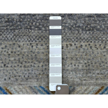 Load image into Gallery viewer, 5&#39;10&quot;x8&#39;10&quot; Gray Folk Art Kashkuli Gabbeh Hand-Knotted Natural Wool Village Rug FWR338562