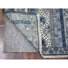 Load image into Gallery viewer, 2&#39;6&quot;x9&#39;7&quot; Hand Knotted Gray Super Kazak With Shawl Design Organic Wool Runner Rug FWR339102