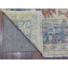 Load image into Gallery viewer, 5&#39;10&quot;x9&#39; Taupe Angora Oushak In A Colorful Palette Pure Wool Hand Knotted Oriental Rug FWR339312