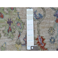 Load image into Gallery viewer, 5&#39;10&quot;x9&#39; Taupe Angora Oushak In A Colorful Palette Pure Wool Hand Knotted Oriental Rug FWR339312