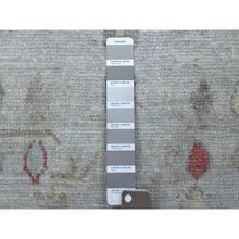 Load image into Gallery viewer, 2&#39;6&quot;x14&#39; Soft Velvety Wool Hand Knotted Gray Angora Oushak Oriental Runner Rug FWR339384