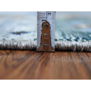 5'8"x7'10" Gray Kashkuli Gabbeh Nomadic Design Pure Wool Hand-knotted Oriental Rug FWR339702