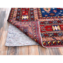 Load image into Gallery viewer, 10&#39;2&quot;x10&#39;2&quot; Yale Blue, Afghan Ersari With Turkish Knot, Caucasian Design Revival, Vegetable Dyes, Hand Knotted, Soft And Vibrant Wool, Square, Oriental Rug FWR3396