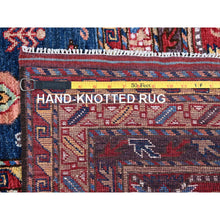 Load image into Gallery viewer, 10&#39;2&quot;x10&#39;2&quot; Yale Blue, Afghan Ersari With Turkish Knot, Caucasian Design Revival, Vegetable Dyes, Hand Knotted, Soft And Vibrant Wool, Square, Oriental Rug FWR3396