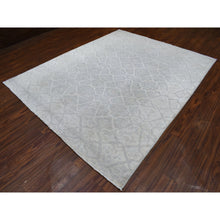 Load image into Gallery viewer, 8&#39;x9&#39;9&quot; Ivory White Wash Peshawar Natural Wool Hand Knotted Oriental Rug FWR340392