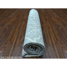 Load image into Gallery viewer, 8&#39;x9&#39;9&quot; Ivory White Wash Peshawar Natural Wool Hand Knotted Oriental Rug FWR340392