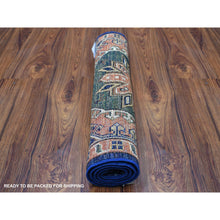 Load image into Gallery viewer, 2&#39;x3&#39;1&quot; Orange Afghan Ersari With Tribal Design Hand Knotted Pure Wool Oriental Rug FWR340560