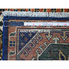 Load image into Gallery viewer, 2&#39;x3&#39;1&quot; Orange Afghan Ersari With Tribal Design Hand Knotted Pure Wool Oriental Rug FWR340560