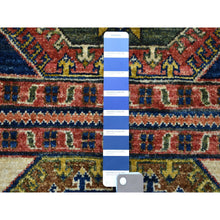 Load image into Gallery viewer, 1&#39;10&quot;x3&#39; Red Afghan Ersari Tribal Design Hand Knotted Organic Wool Oriental Rug FWR340584