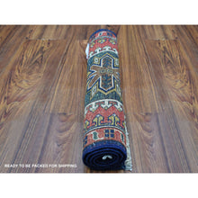 Load image into Gallery viewer, 1&#39;10&quot;x3&#39; Red Afghan Ersari Tribal Design Hand Knotted Organic Wool Oriental Rug FWR340584
