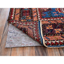 Load image into Gallery viewer, 8&#39;3&quot;x9&#39;6&quot; Bayern Blue, Afghan Ersari With Turkish Knot, Caucasian Design Revival, Vegetable Dyes, Densely Woven, Hand Knotted, 100% Wool, Oriental Rug FWR3402