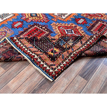 Load image into Gallery viewer, 8&#39;3&quot;x9&#39;6&quot; Bayern Blue, Afghan Ersari With Turkish Knot, Caucasian Design Revival, Vegetable Dyes, Densely Woven, Hand Knotted, 100% Wool, Oriental Rug FWR3402