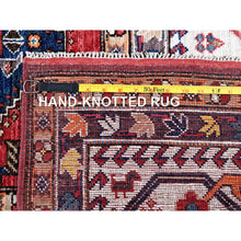 Load image into Gallery viewer, 9&#39;3&quot;x11&#39;7&quot; Carolina Blue, Afghan Ersari With Turkish Knot, Caucasian Design Revival, Ancient Bird Figurines, Vegetable Dyes, Hand Knotted, Pure Wool, Oriental Rug FWR3408