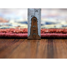 Load image into Gallery viewer, 4&#39;x6&#39; Red Afghan Ersari Repetitive Design Pure Wool Hand Knotted Oriental Rug FWR341700