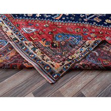 Load image into Gallery viewer, 9&#39;3&quot;x11&#39; Yale Blue, Afghan Ersari with Turkish Knot, Caucasian Design Revival, Small Animal Figurines, Vegetable Dyes, Hand Knotted, Soft and Shiny Wool, Oriental Rug FWR3414